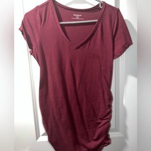Maroon Motherhood Maternity Medium Tshirt